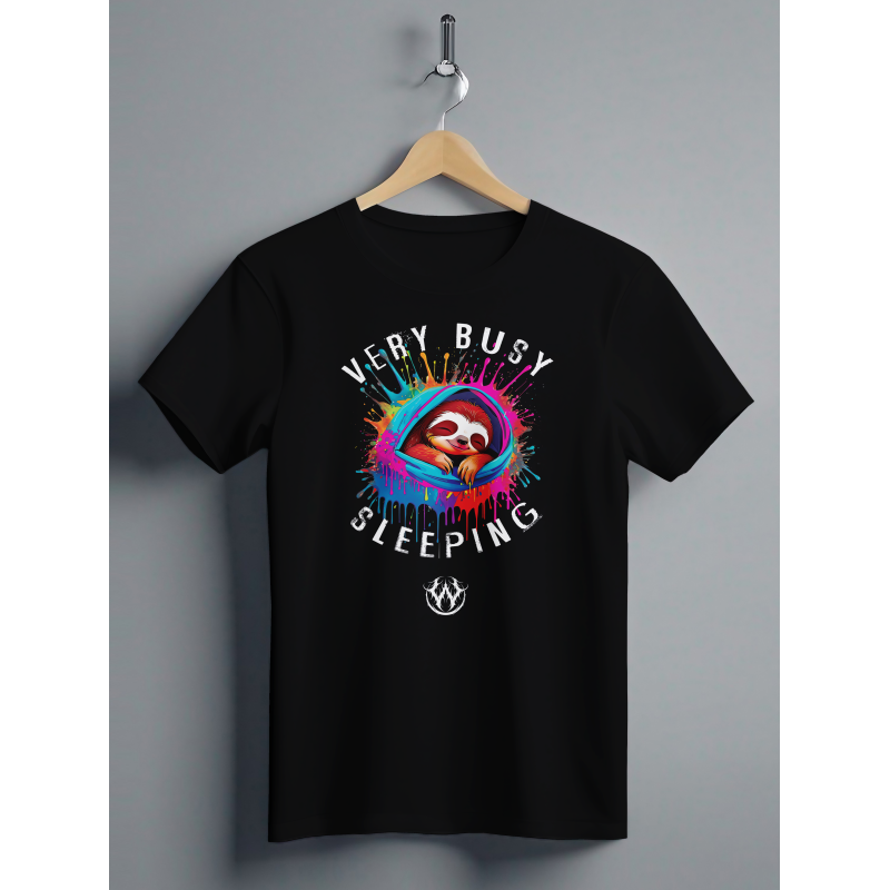 Sloth "Very busy sleeping" t shirt