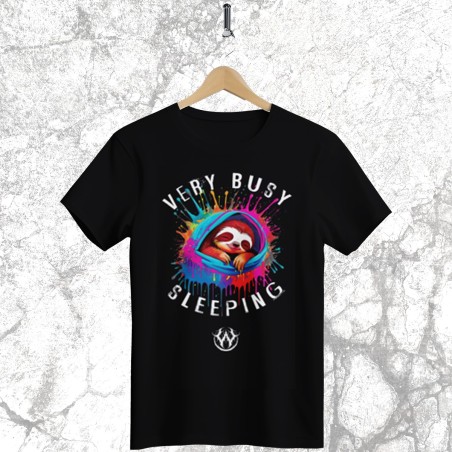 Sloth "Very busy sleeping" t shirt